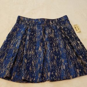 Aeropostale metallic pleated skirt